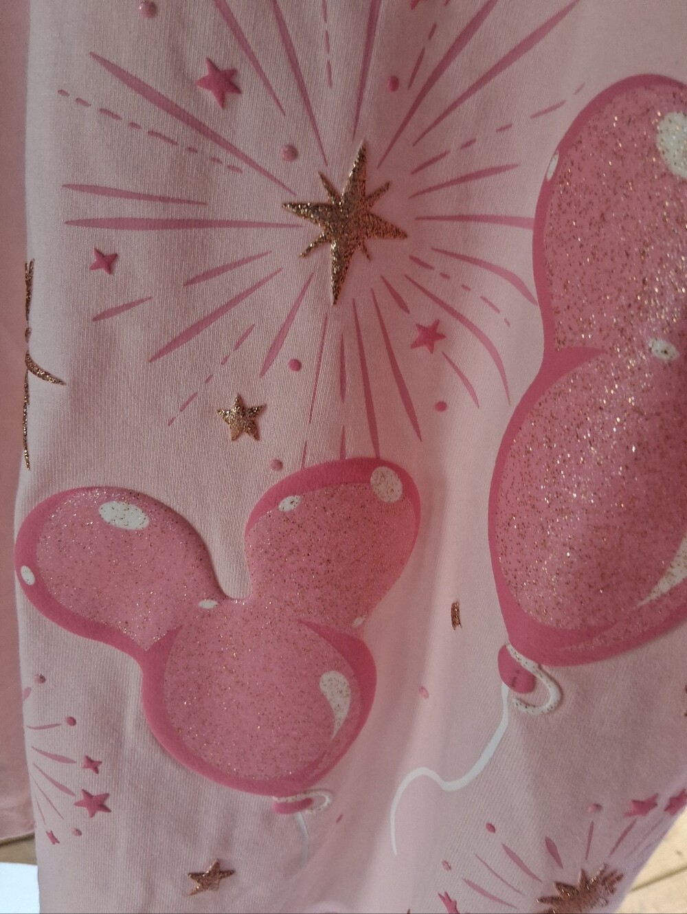 Disney Pink Sequin 'Disneyland' Mickey Balloons Long Sleeve Jersey - Picture 8 of 13